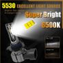 2x HIR2 Led Headlight Canbus No Error 9012 Car Bulb High Power 6000K White Light Diode Lamp 12v 55w For Toyota Corolla 2019 to 2023 Image 2