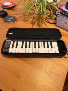 Akai LPK25 portable usb midi keyboard controller + travel case