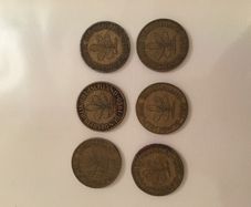 1950 German 5 pfennig's