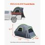 Pickup Truck Tent, Fit 5.5-6.0 ft Truck Tents for Camping, Waterproof PU2000mm 2-3 Person Sleeping Truck Bed Tent with Double Layer Design Windows Image 2