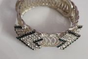Silver and Black Bracelet