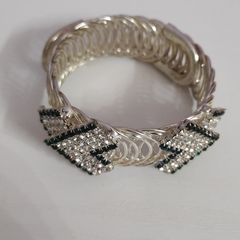 Silver and Black Bracelet