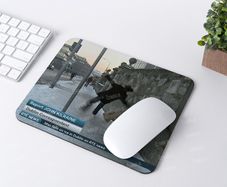 Man falls on ice in Dublin on RTE news Mousemat / Mousepad