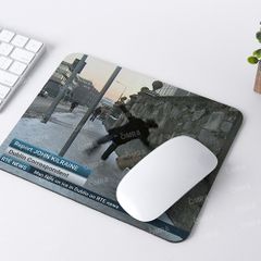Man falls on ice in Dublin on RTE news Mousemat / Mousepad