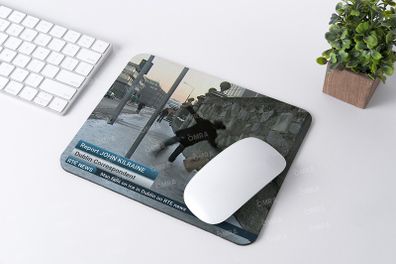 Man falls on ice in Dublin on RTE news Mousemat / Mousepad