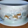 Vintage Japanese eggshell porcelain teacup with saucer Image 9