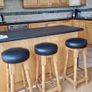 Bar Stool Premium real wood and leather Image 2