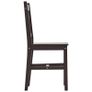 9 Piece Dining Set Pinewood Dark Brown Image 8