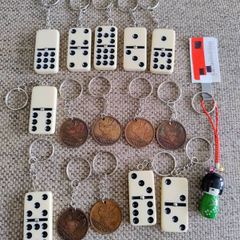keyrings bulk lot dominos coin kokeshi doll with FREE STANDARD POSTAGE INCLUDED