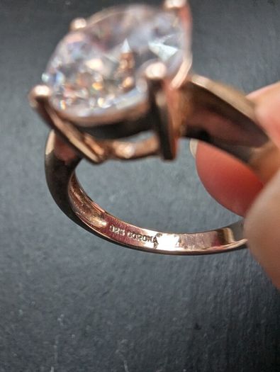 Silver Corona brand woman ring