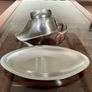 Retro Quality Viners Stainless Steel Sauce Boat and Tray Image 9