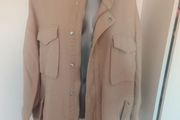 BNWT  H&amp;M beige oversized coat jacket size XL big fitting oversized Postage included