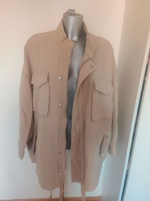 BNWT  H&M beige oversized coat jacket size XL big fitting oversized Postage included