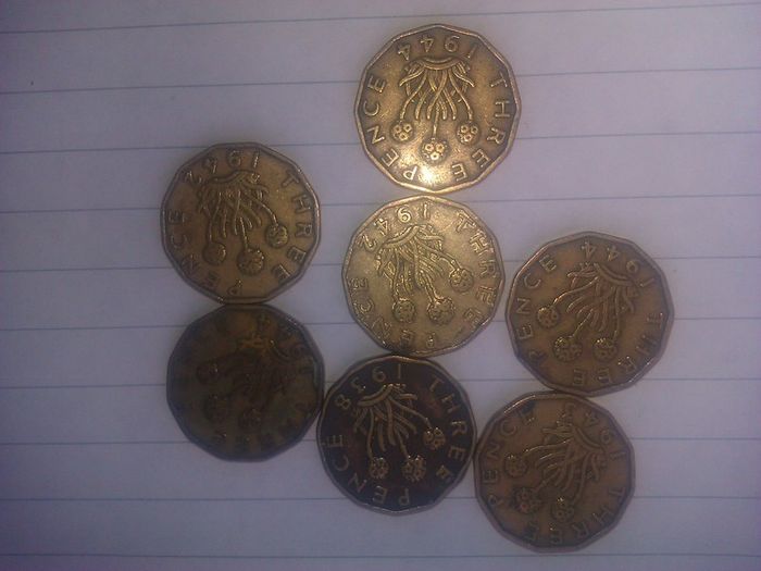 Scottish & English Threepence.