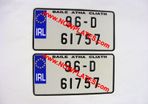 JAP JDM Pressed Plates with Small No's X 2
