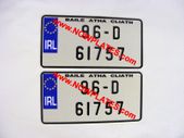 JAP JDM Pressed Plates with Small No's X 2