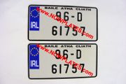 JAP JDM Pressed Plates with Small No's X 2