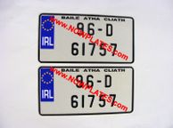 main image for ad JAP JDM Pressed Plates with Small No's X 2