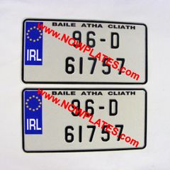 JAP JDM Pressed Plates with Small No's X 2