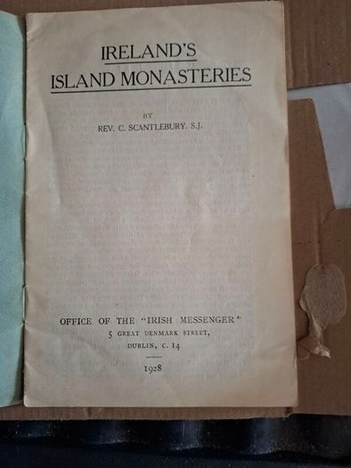 Ireland's Island Monasteries  by Rev C. Scantlebury S.J.