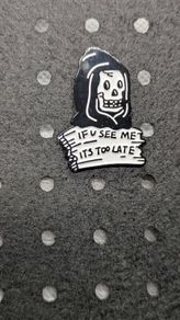 Grim reaper enamel pin