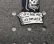 Grim reaper enamel pin