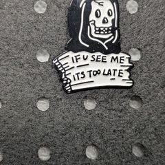 Grim reaper enamel pin
