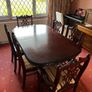Mahogany Dining table and 6 chairs Image 5