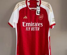Adidas Arsenal Home Jersey Red White Gold BNWT Size L