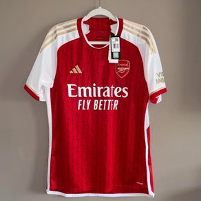 Adidas Arsenal Home Jersey Red White Gold BNWT Size L