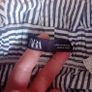 ladies shorts. Zara. Stripes white and blue. Size Medium Image 5