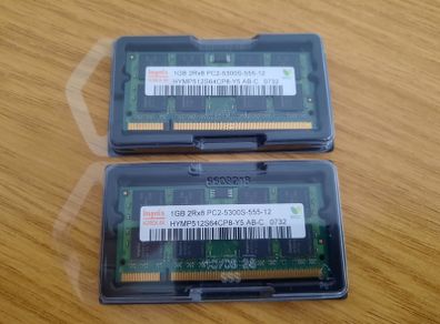 2GB laptop RAM HYNIX DDR2  2 x 1GB 667Mhz PC2-5300S Laptop Memory Modules