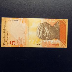 Venezuela 2007.5 Cinco.Uncirculated Banknote.