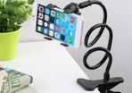 Universal Mobile Phone Stand Stents Holder Bed Desk Table Clip Gooseneck Bracket