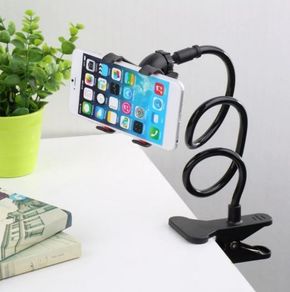 Universal Mobile Phone Stand Stents Holder Bed Desk Table Clip Gooseneck Bracket