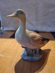 Large Spanish Porcelain Duck Figurine