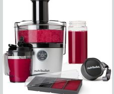 High Street TV nutribullet 1000W Juicer Pro - Large 2L Pulp Basin & 800ml Juice Pitcher - Three Precision Speeds, Wide 3'' Chute & Dishwasher Safe - Includes Glass To-Go Bottle 340ml & Freezer Tray