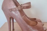 Pink Shimmer Plaform Heels