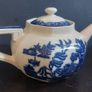 Lovely True Vintage, Almost Antique Octagonal Willow Pattern Teapot by Royal Doulton, Circa 1930, Small Chip Under the Spout Image 5