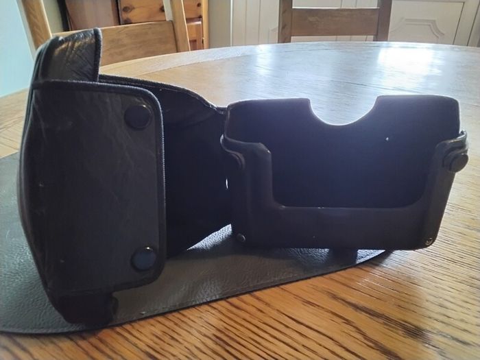 Leather camera case for Canon A-1