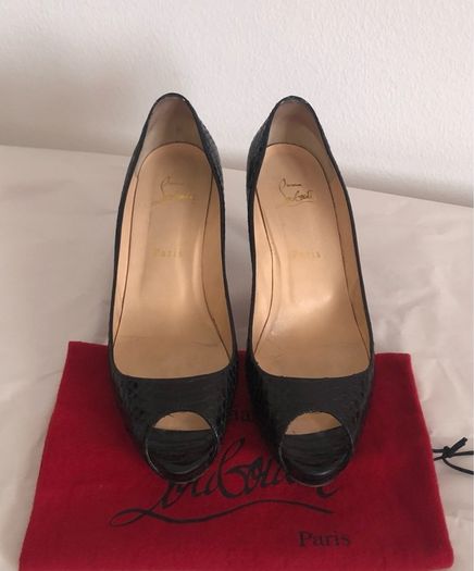 Christian Louboutin peep toe heels - UK size 6.5