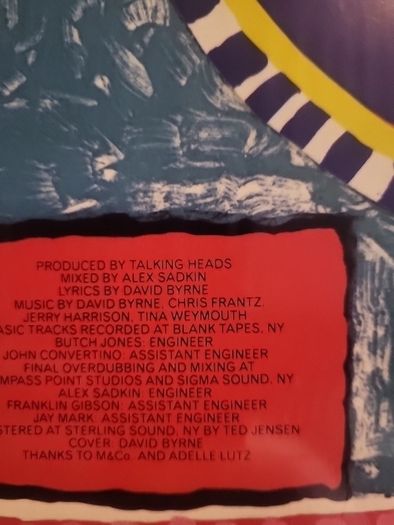 Talking Heads speaking in tongues
