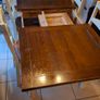 Solid Farm house style Kitchen Table & chairs | Extendable Image 5
