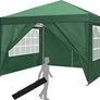 3 x 3 m Waterproof Popup Flat Gazebo with 4 Side Panels Image 4