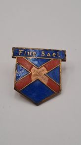 1930s Vintage Fine Gael Blue Shirt enamel badge