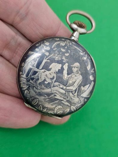 Antique Silver Swiss Made Early 1900s Pocket watch