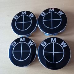 Brand New BMW Black Alloy Wheel Center Caps x4