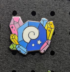 Animal crossing fossil enamel pin