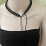 Crochet black necklace Image 2