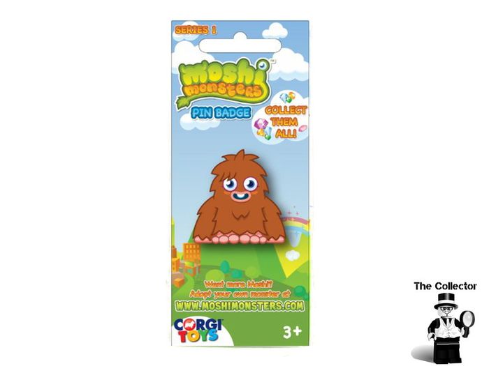Corgi Moshi Monsters Series 1 Pin Badge Brand New In Packet